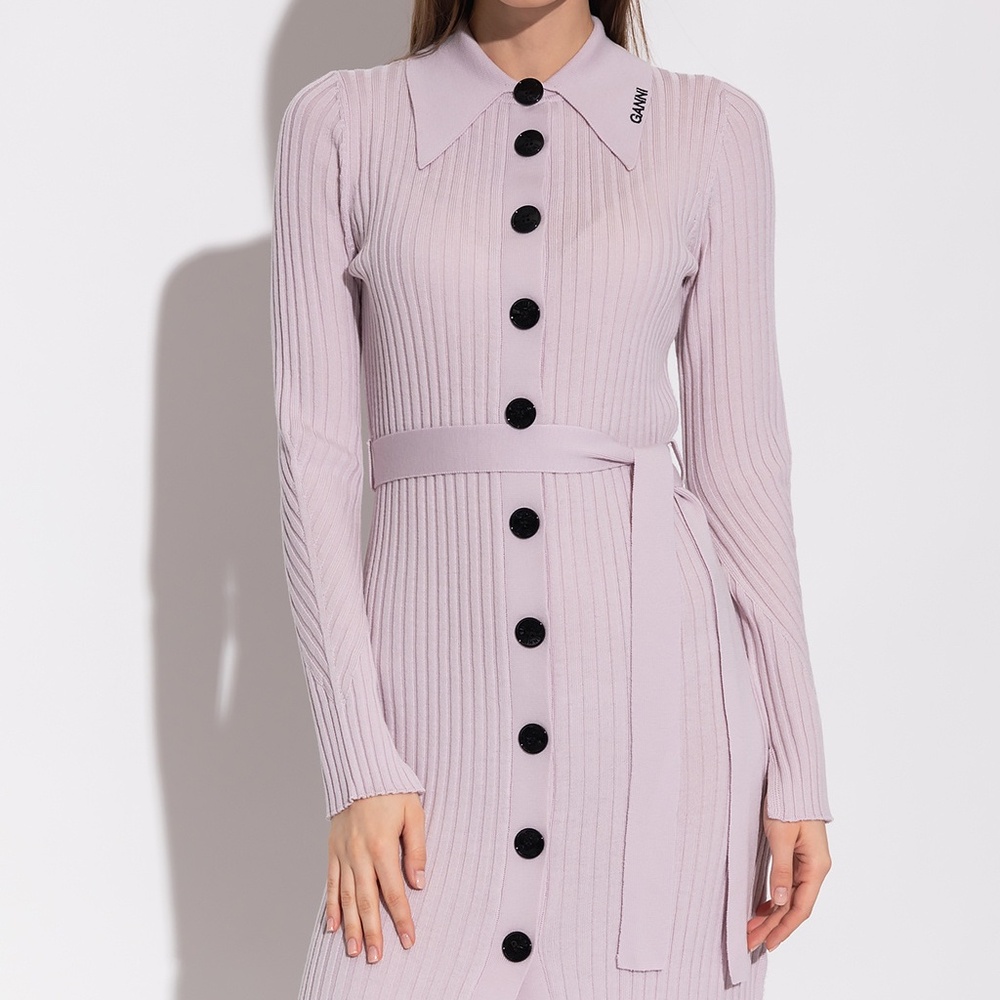 GANNI Lavender Midi Dress